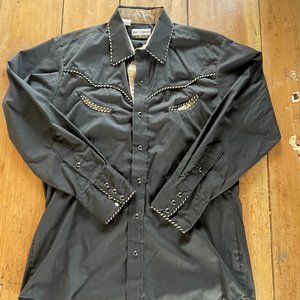 Vintage Gold Collection by Karmon Women's Black Western Long Sleeve Western Butt